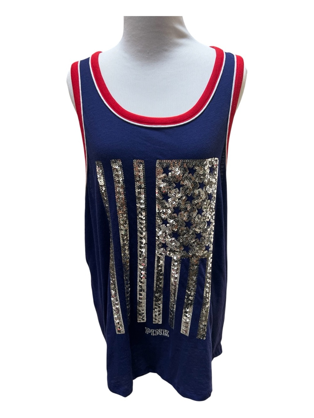 Victoria secret pink American flag Sequins